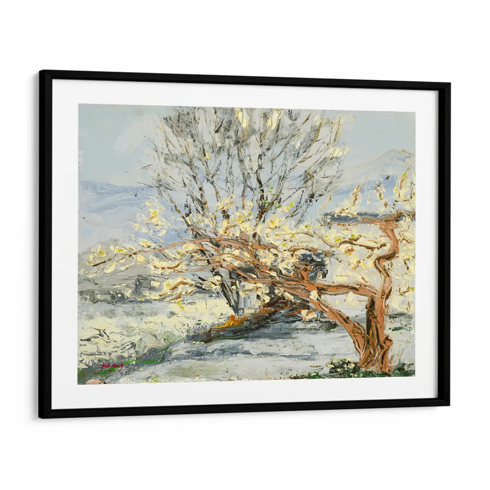 Blossoming Spring Trees Landscape Wall Art Poster - XS / Matte Paper / Rolled Art - Nook At You