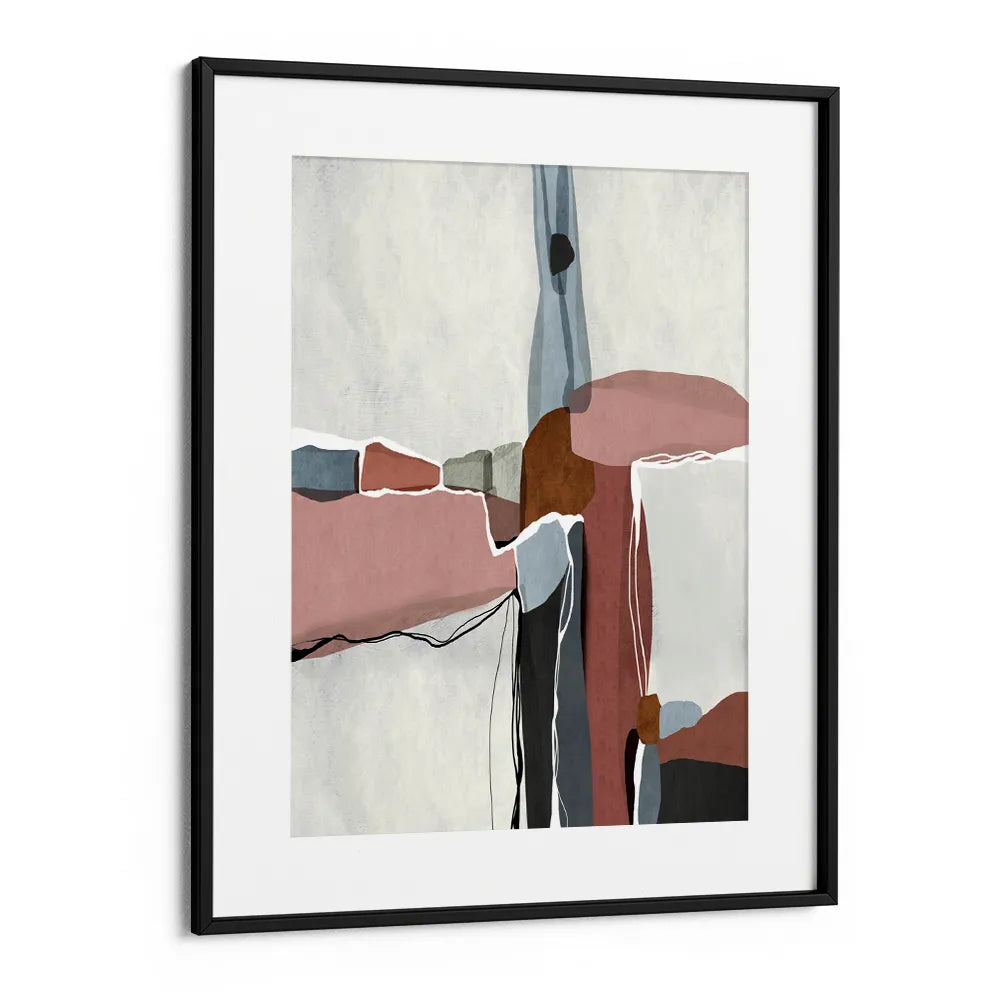Muted Organic Shapes Abstract Painting - XS / Matte Paper / Rolled Art - Nook At You