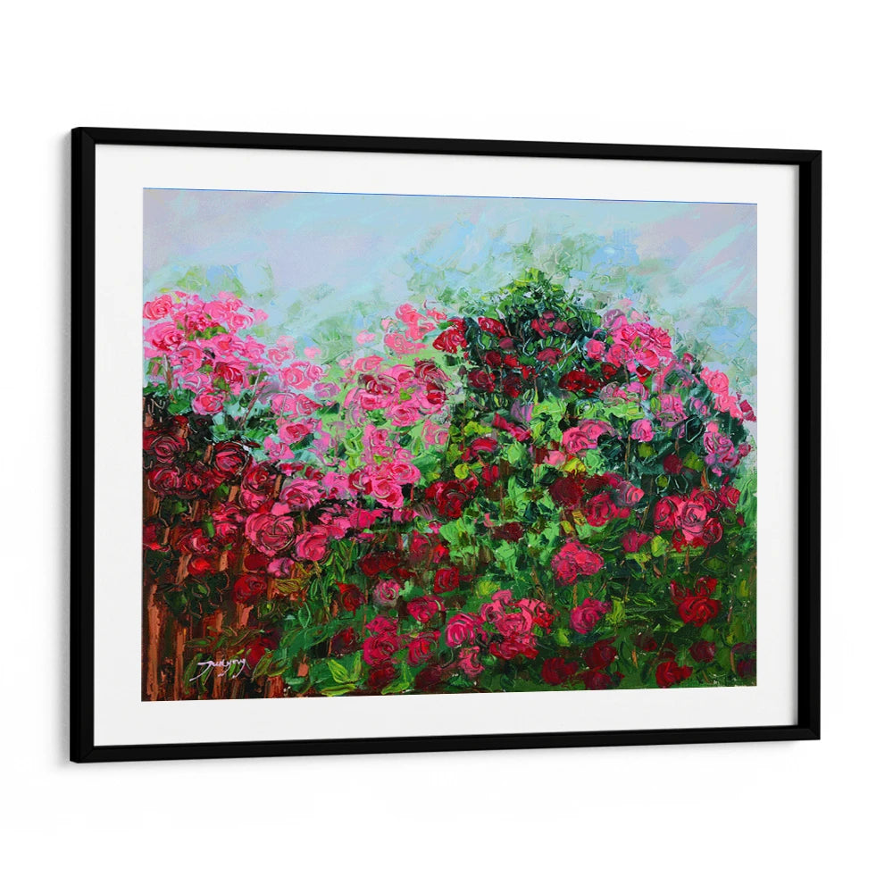 Vibrant Rose Garden Botanical Wall Art Poster - XS / Matte Paper / Rolled Art - Nook At You