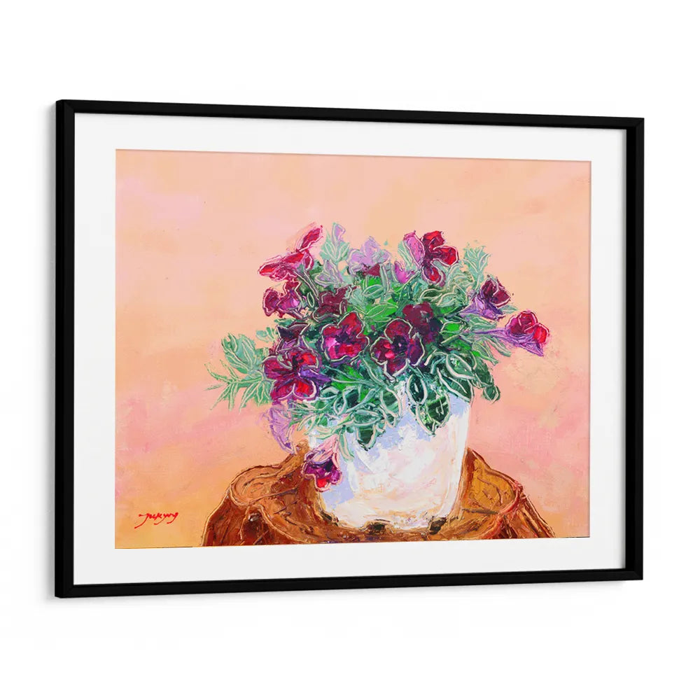 Vibrant Potted Flowers Floral Canvas Wall Art - XS / Matte Paper / Rolled Art - Nook At You