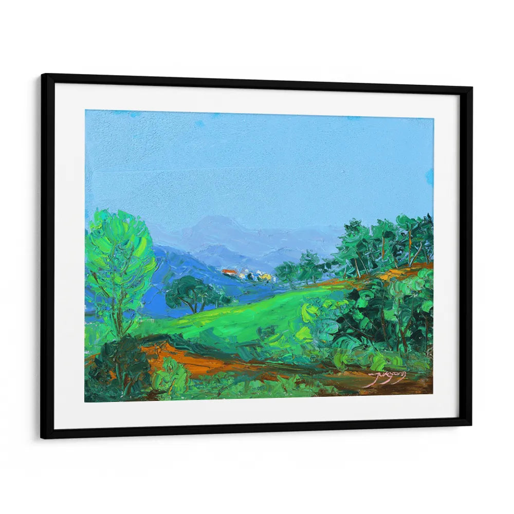 Vibrant Green Hills Landscape Wall Art Poster - XS / Matte Paper / Rolled Art - Nook At You