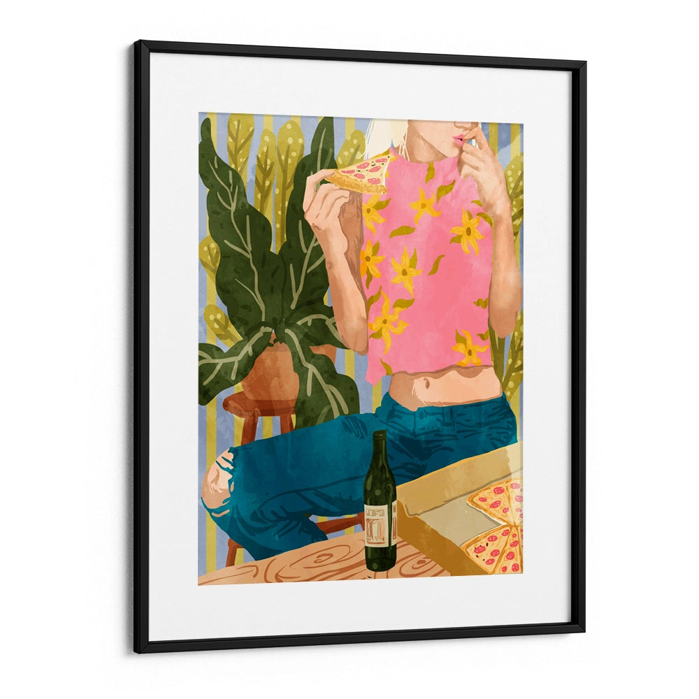 Pizza Boho illustrations For Wall - XS / Matte Paper / Rolled Art - Nook At You