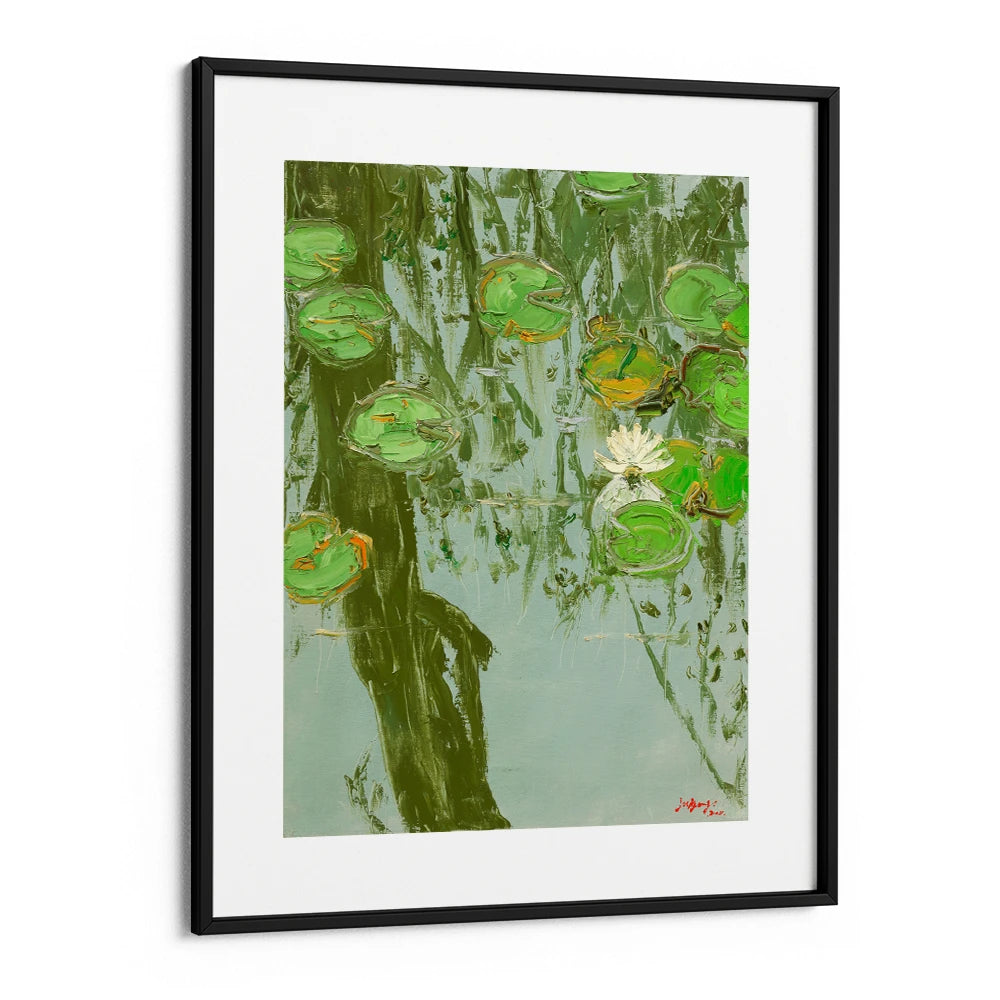 Serene Water Lilies Botanical Wall Art Print - XS / Matte Paper / Rolled Art - Nook At You