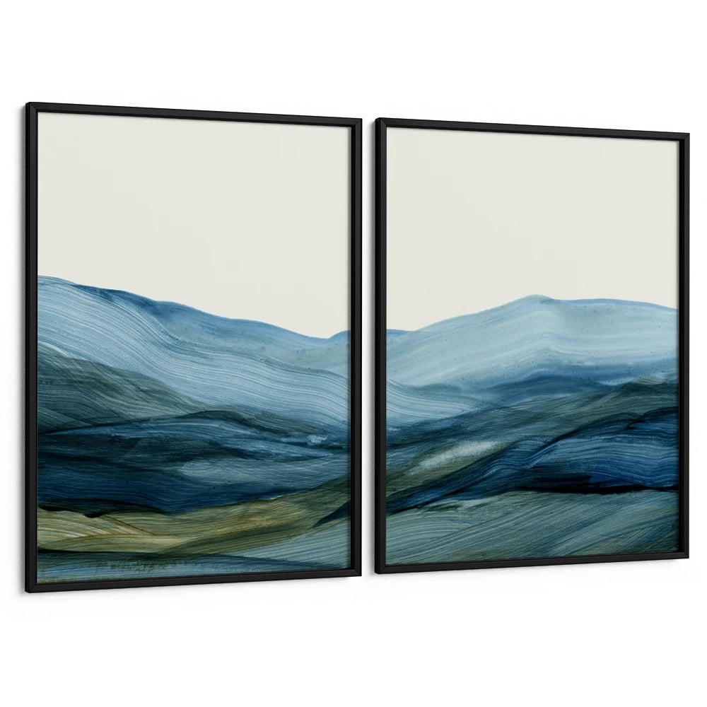 Ebb & Flow Set of 2 - XS / Matte Paper / Rolled Art - Nook At You