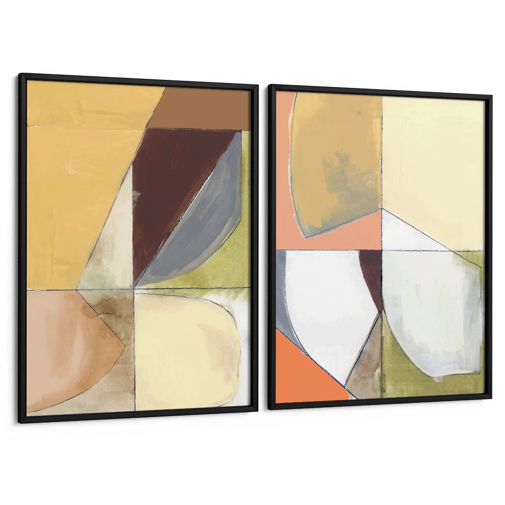 Layers in Balance Set of 2 - XS / Matte Paper / Rolled Art - Nook At You