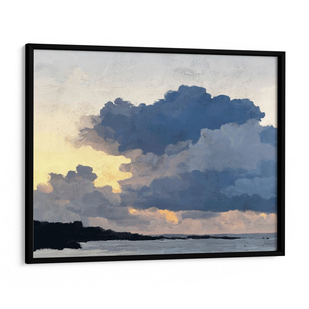 Porthmeor Sunset Horizontal Landscape Painting for Living Room - XS / Matte Paper / Rolled Art - Nook At You