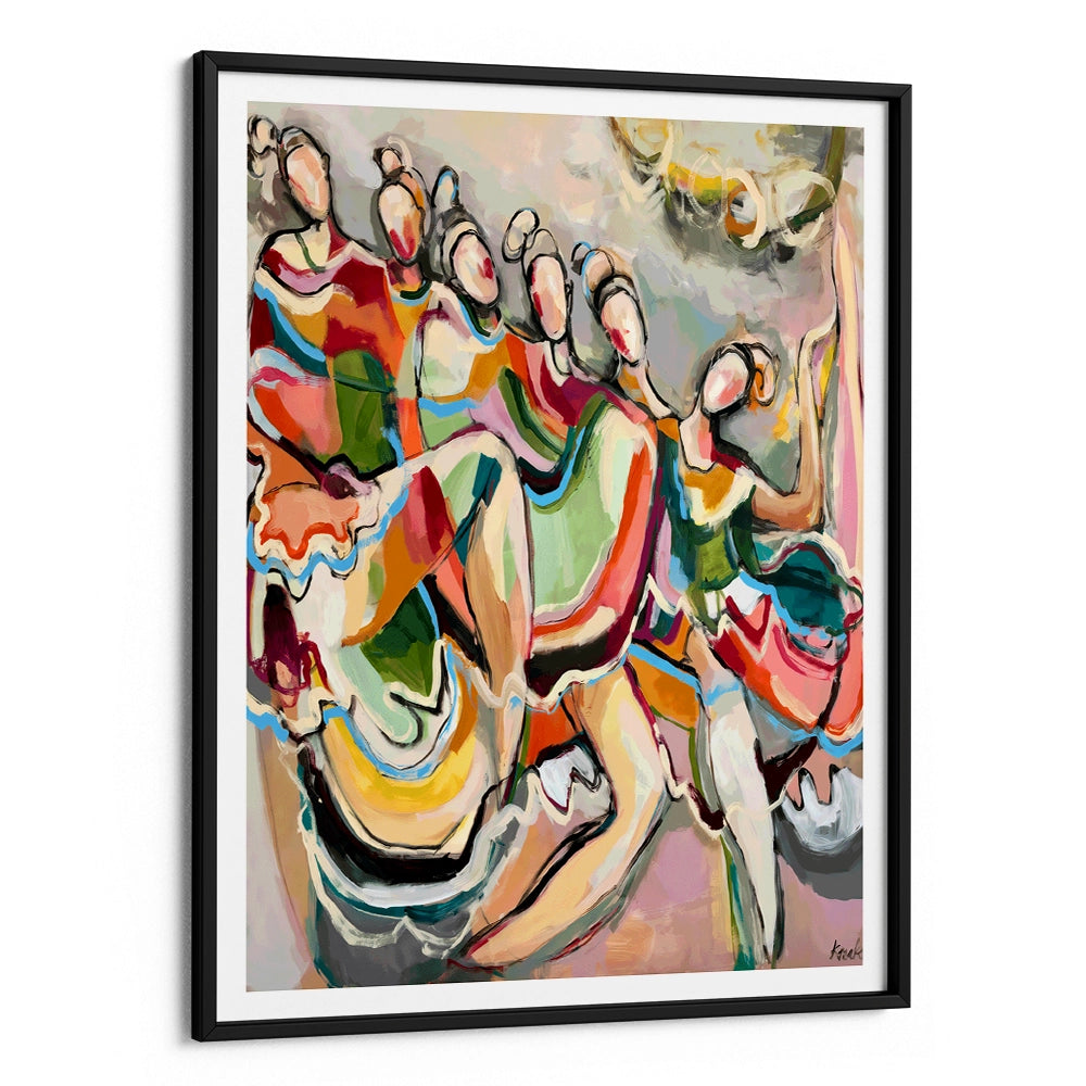 Cancan Abstract Wall Art Painting - XS / Matte Paper / Rolled Art - Nook At You