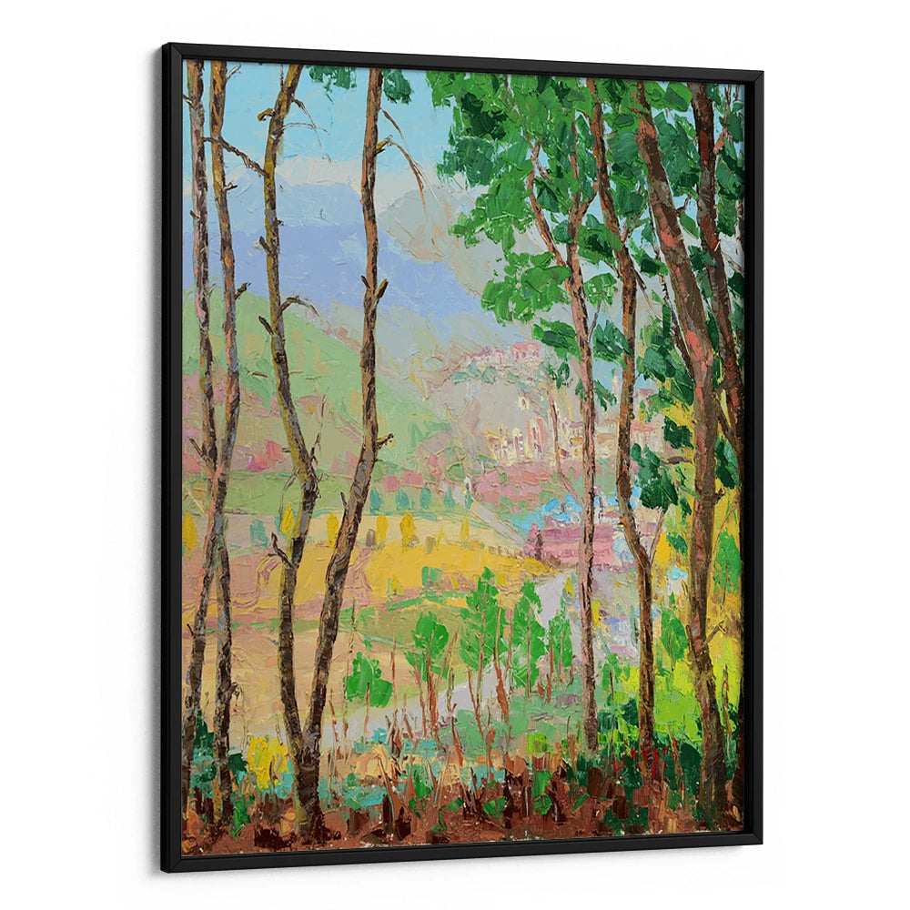 Scenic Valley Village Portrait Landscape Wall Art Poster - XS / Matte Paper / Rolled Art - Nook At You