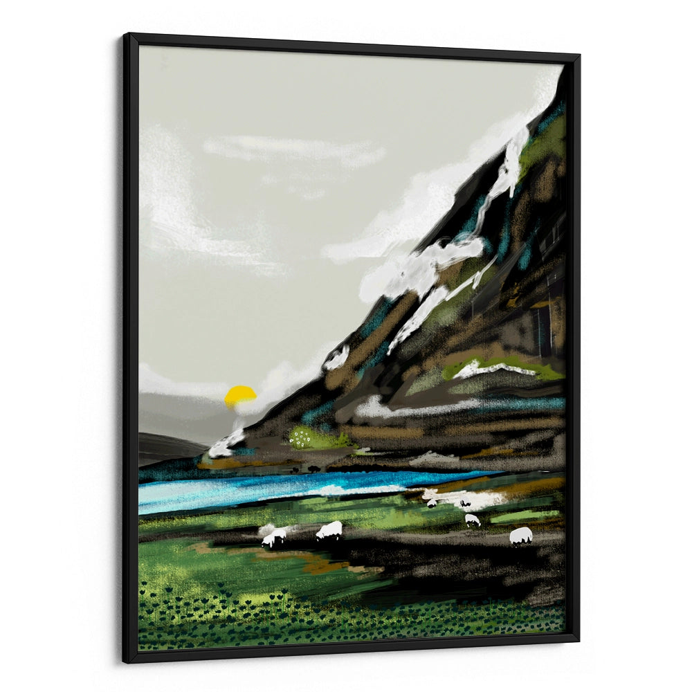 Graze Landscape Canvas Painting - XS / Matte Paper / Rolled Art - Nook At You