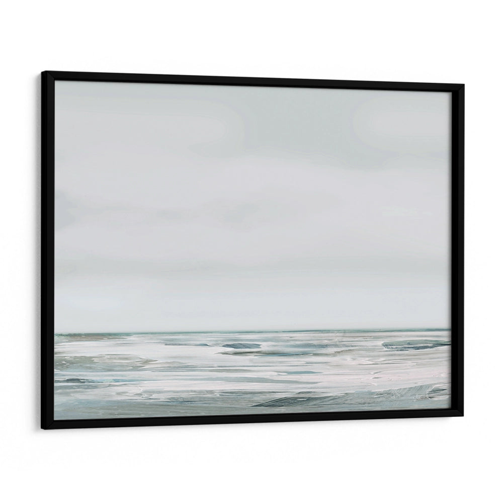 White Day Horizontal Abstract Painting for Living Room - XS / Matte Paper / Rolled Art - Nook At You