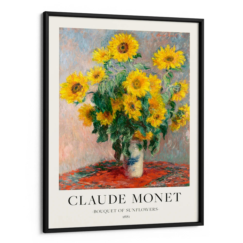 Claude Monet - Bouquet Of Sunflowers Timeless Exhibition Poster - XS / Matte Paper / Rolled Art - Nook At You