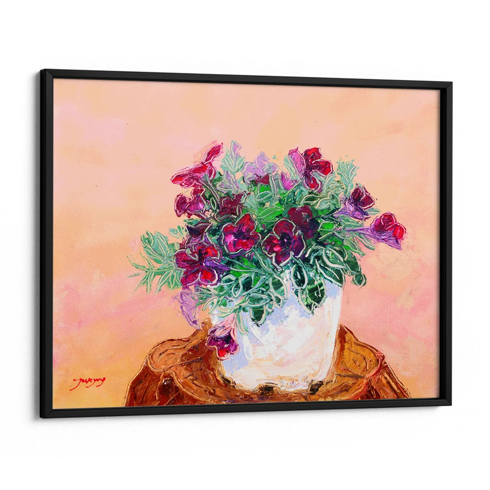 Vibrant Potted Flowers Floral Canvas Wall Art - XS / Matte Paper / Rolled Art - Nook At You
