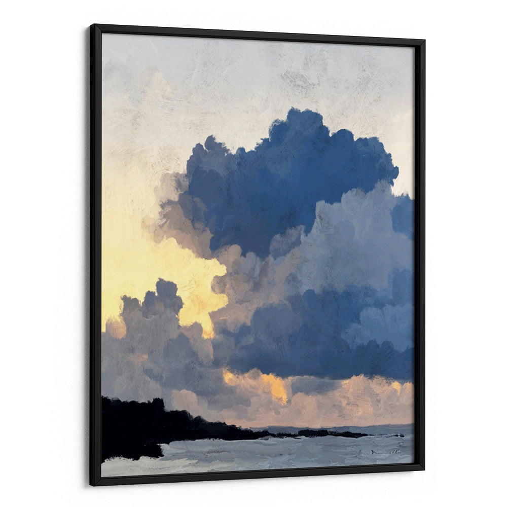 Porthmeor Sunset Landscape Painting - XS / Matte Paper / Rolled Art - Nook At You