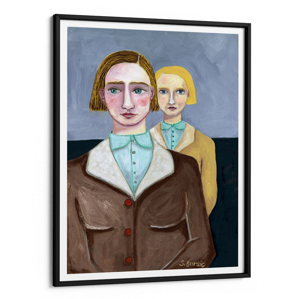 The Different Sisters – Women Illustration Poster - XS / Matte Paper / Rolled Art - Nook At You