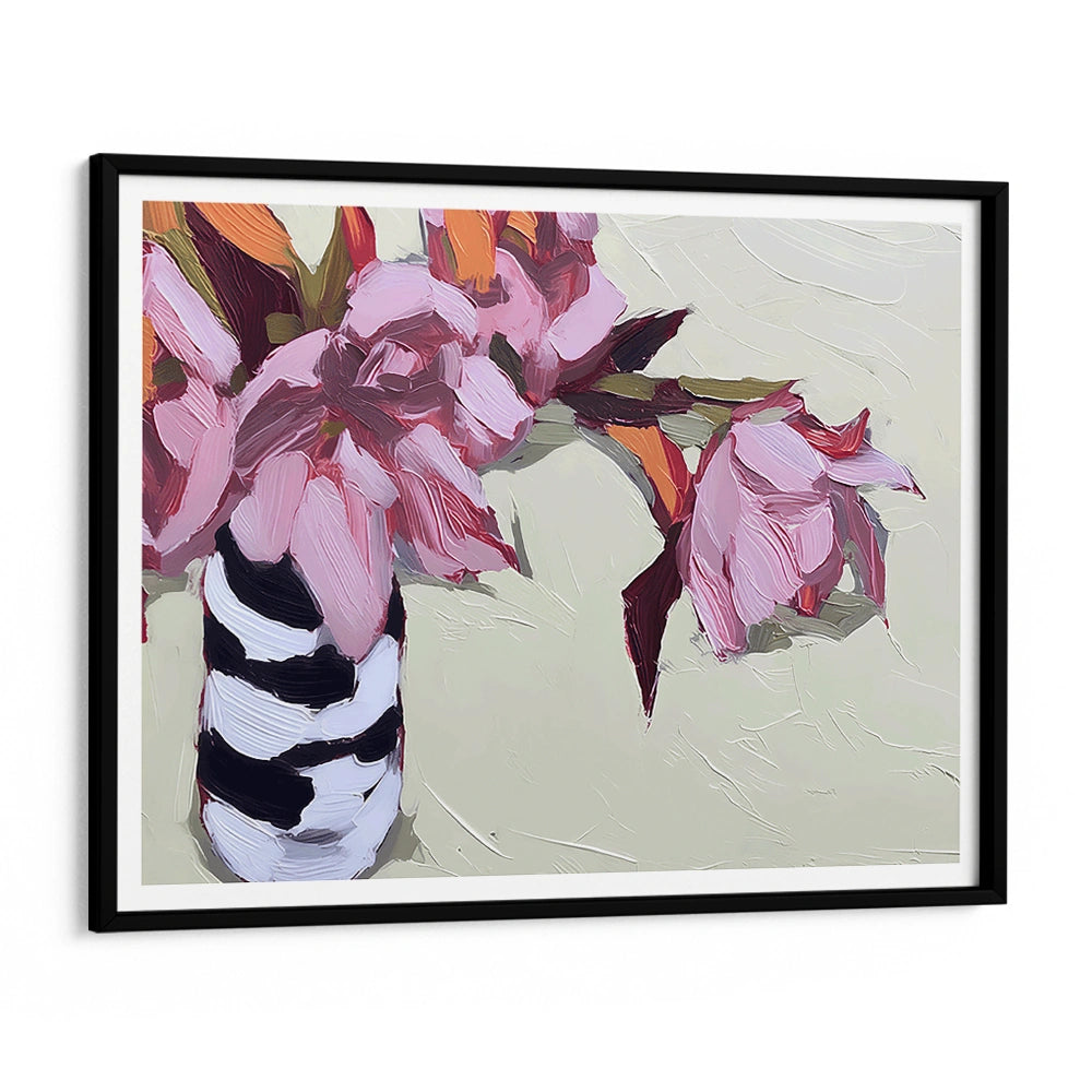 Pink Flowers Botanical Canvas Painting - XS / Matte Paper / Rolled Art - Nook At You
