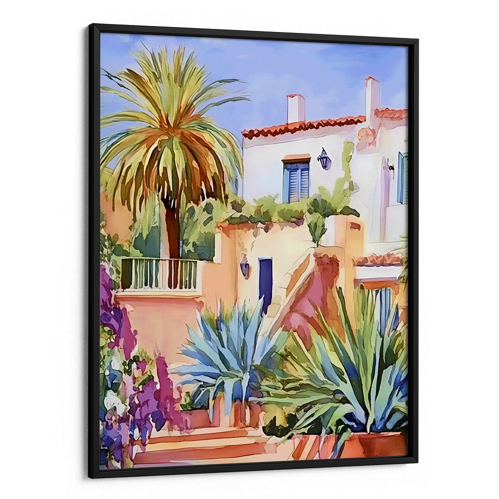 The Quiet Villa Canvas Landscape Painting - XS / Matte Paper / Rolled Art - Nook At You