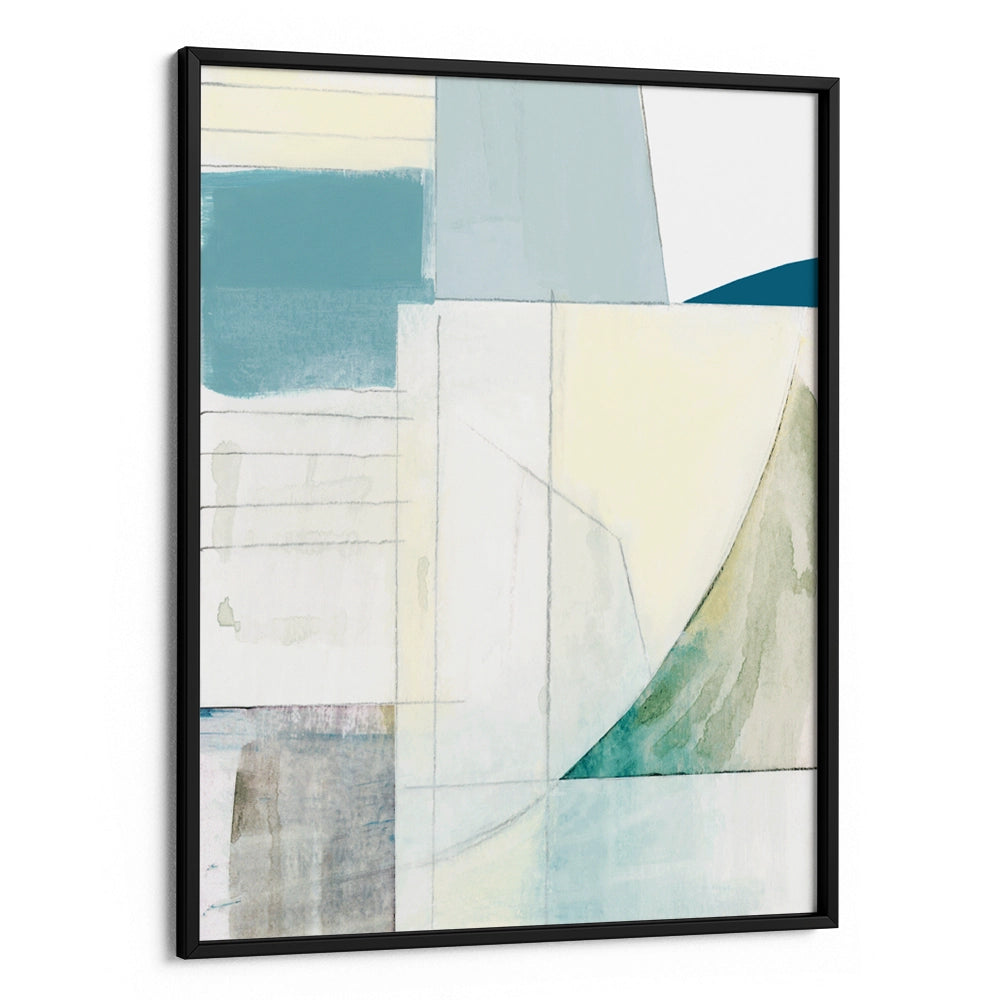 Calming Geometric Layers Abstract Wall Art Poster - XS / Matte Paper / Rolled Art - Nook At You