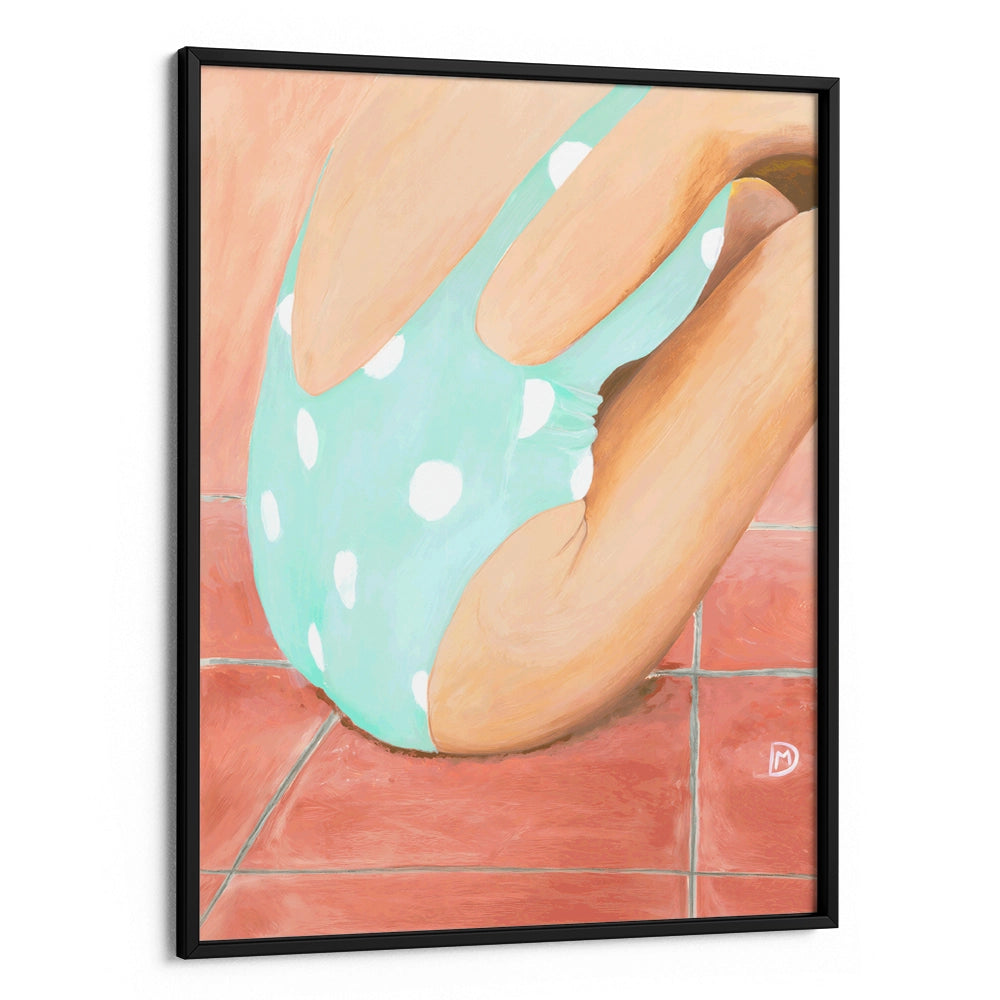 Quiet Reflection Women Illustration Wall Art Painting - XS / Matte Paper / Rolled Art - Nook At You