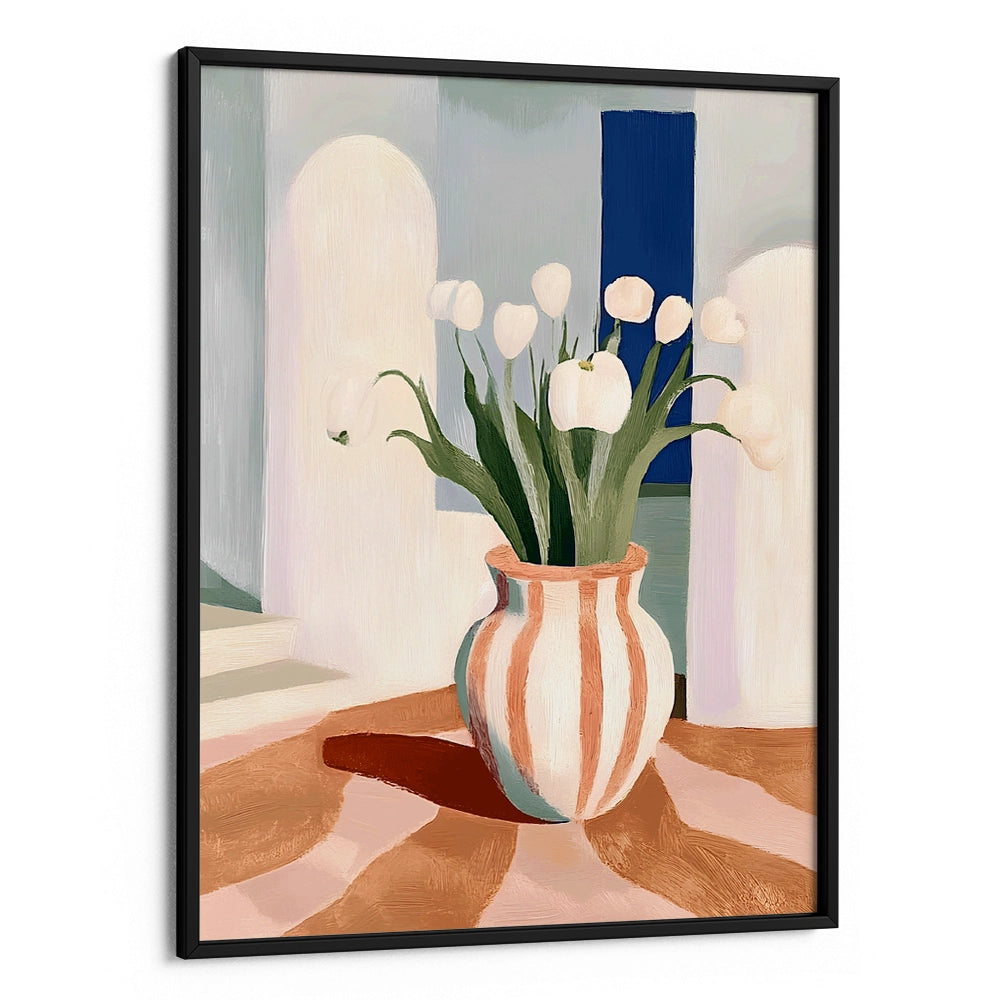 Tulips In a Vase Botanical Wall Art - XS / Matte Paper / Rolled Art - Nook At You