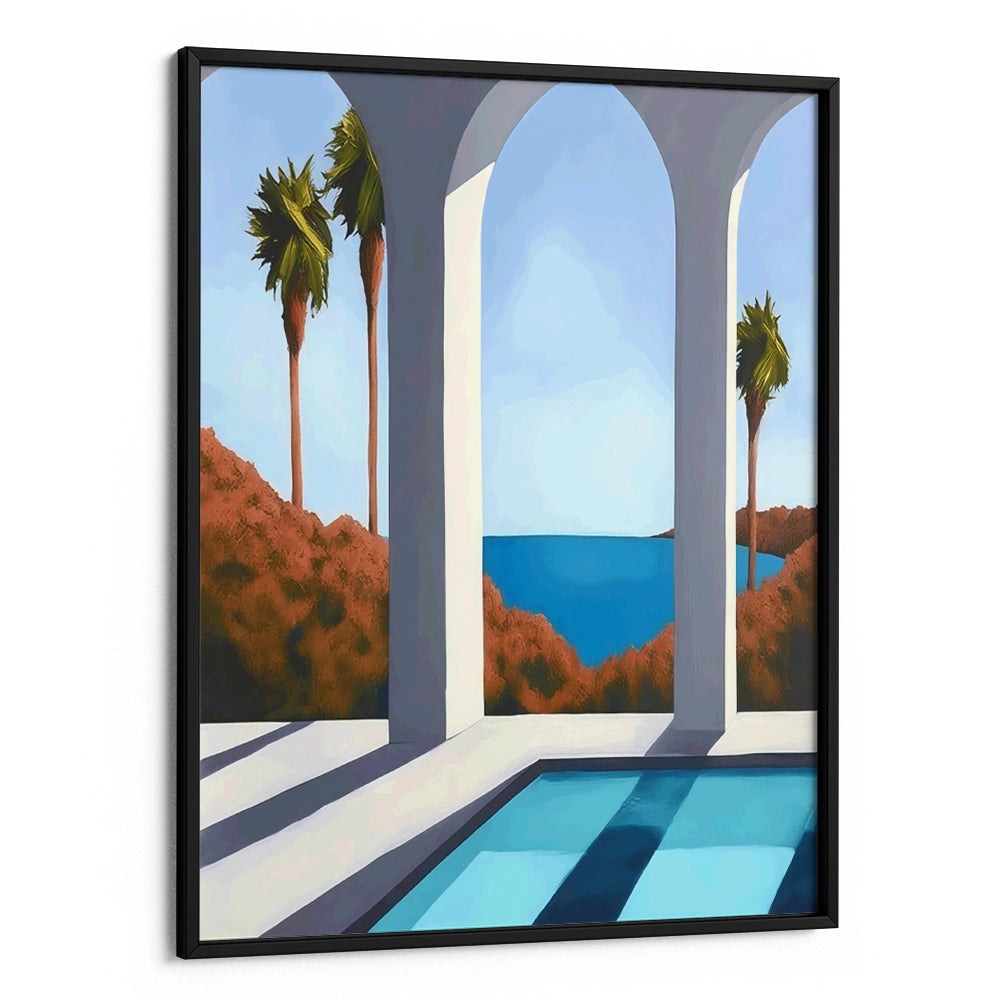 Landscape of Palm Trees Wall Art Painting - XS / Matte Paper / Rolled Art - Nook At You