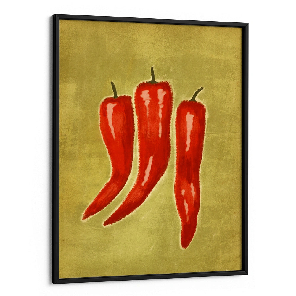 Hot Chili Trio Gourmet Wall Art Poster - XS / Matte Paper / Rolled Art - Nook At You