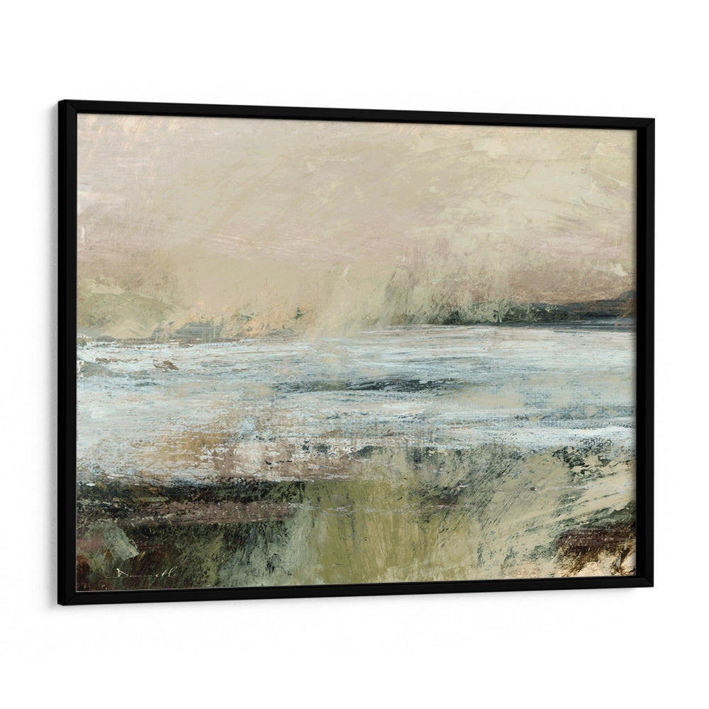 Langstone Horizontal Abstract Painting On Canvas - XS / Matte Paper / Rolled Art - Nook At You