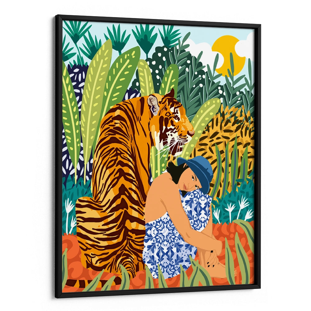 Awaken the Tiger Within Aesthetic Boho Painting - XS / Matte Paper / Rolled Art - Nook At You