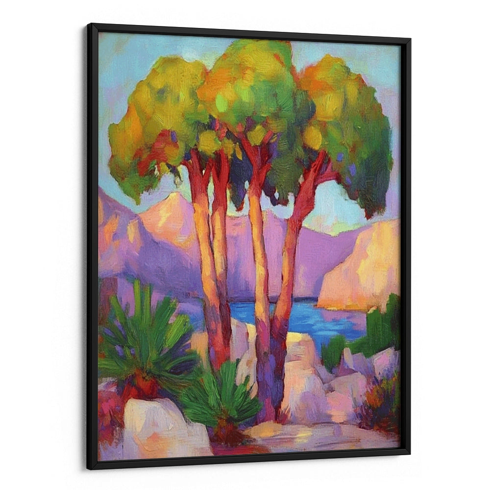 Three Trees By the Sea Landscape Wall Decor - XS / Matte Paper / Rolled Art - Nook At You