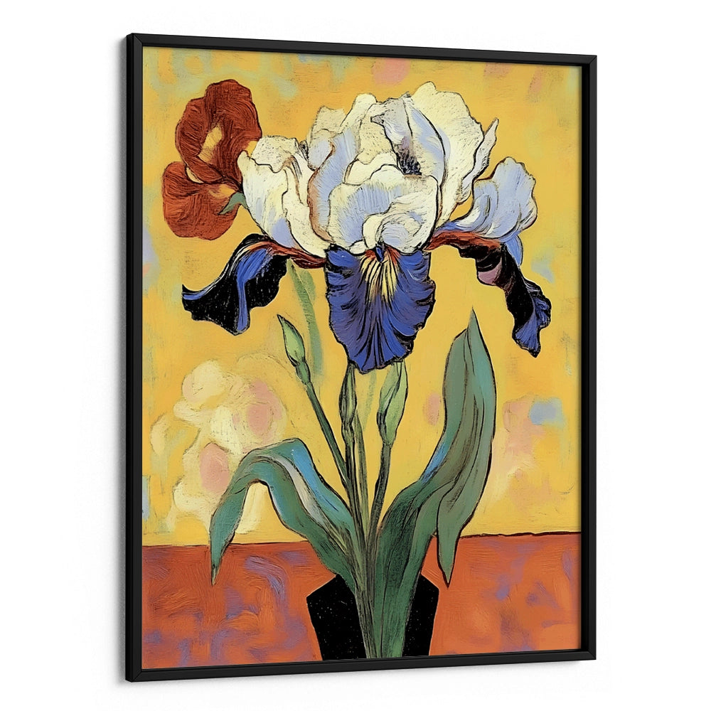 Iris In a Vase Botanical Wall Art Print - XS / Matte Paper / Rolled Art - Nook At You