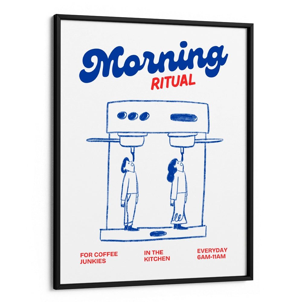 Morning Coffee Ritual Gourmet Canvas Painting - XS / Matte Paper / Rolled Art - Nook At You