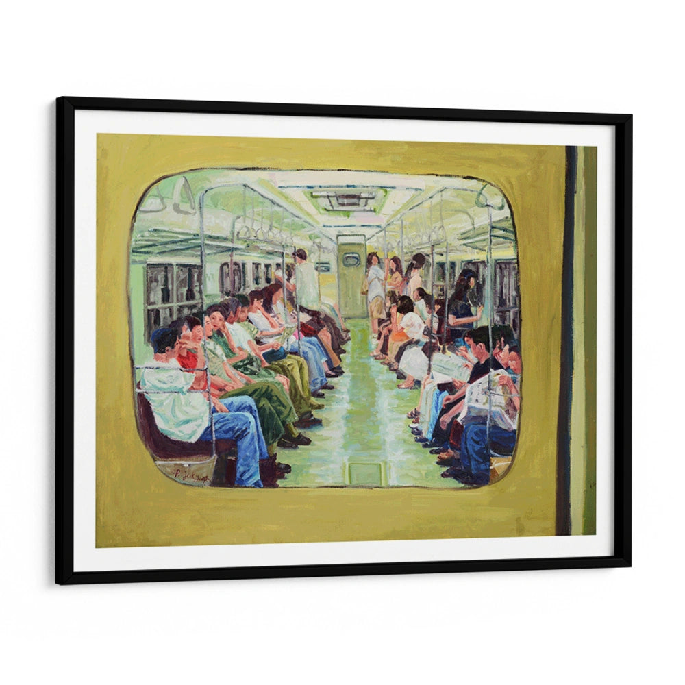 Green Subway Journey Landscape Wall Art - XS / Matte Paper / Rolled Art - Nook At You