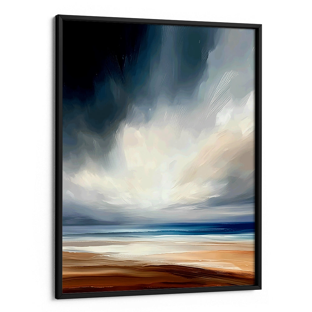 Dramatic Sky Abstract Wall Art Painting - XS / Matte Paper / Rolled Art - Nook At You