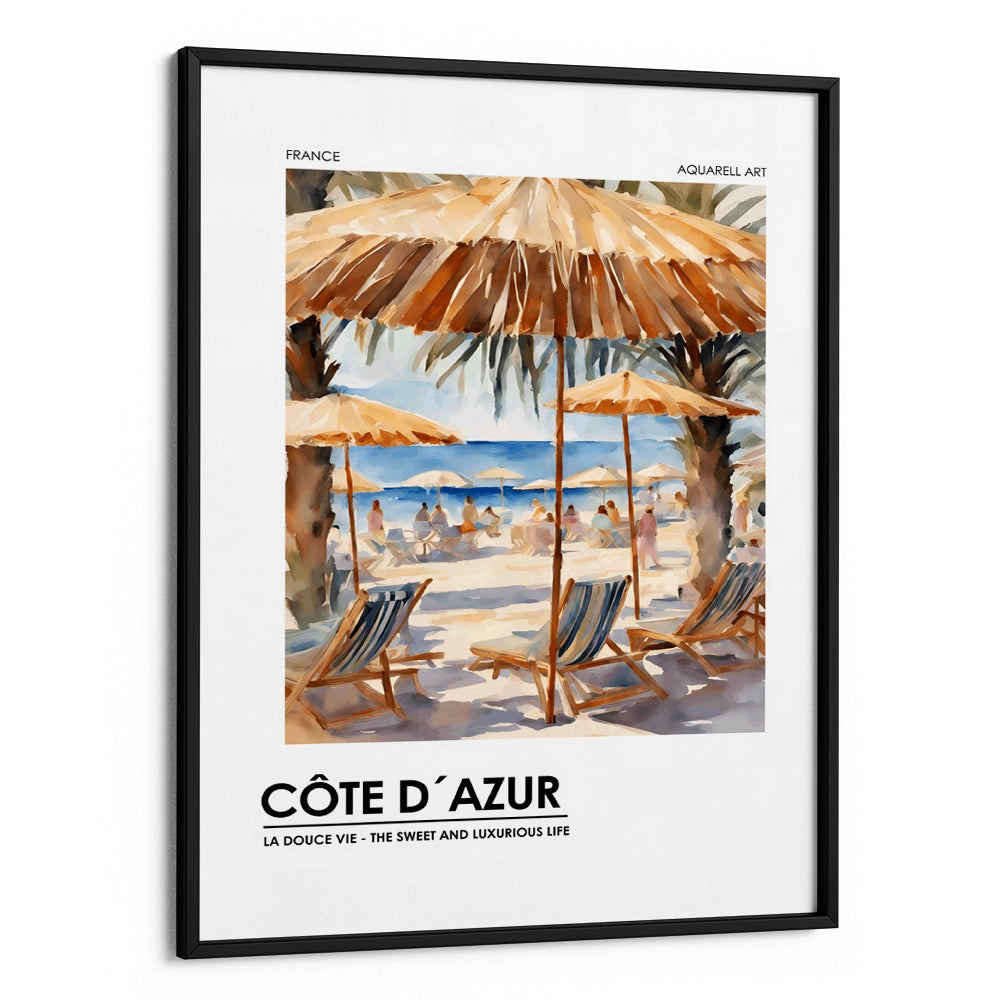 Côte d_Azur Landscape Wall Art - XS / Matte Paper / Rolled Art - Nook At You