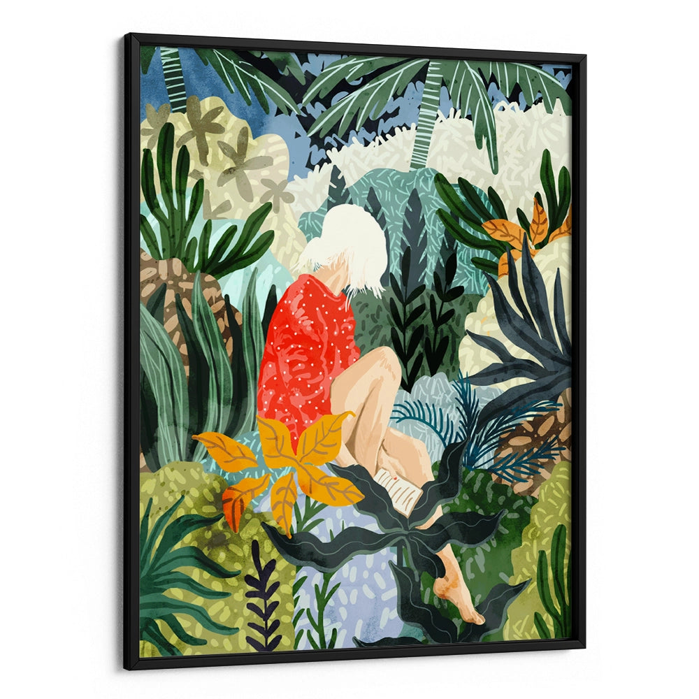 The Distracted Reader Boho Art Wall Painting - XS / Matte Paper / Rolled Art - Nook At You