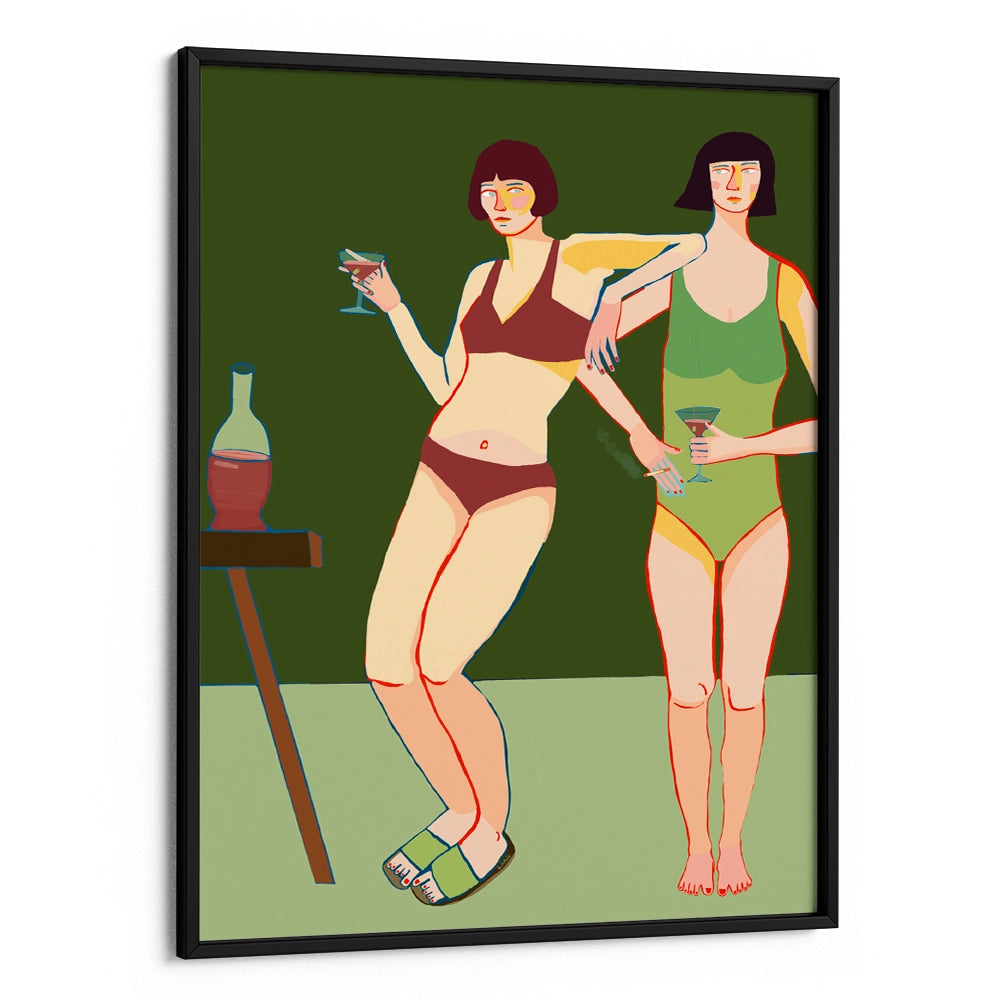 Loungin’ Ladies Women Illustration Wall Art - XS / Matte Paper / Rolled Art - Nook At You