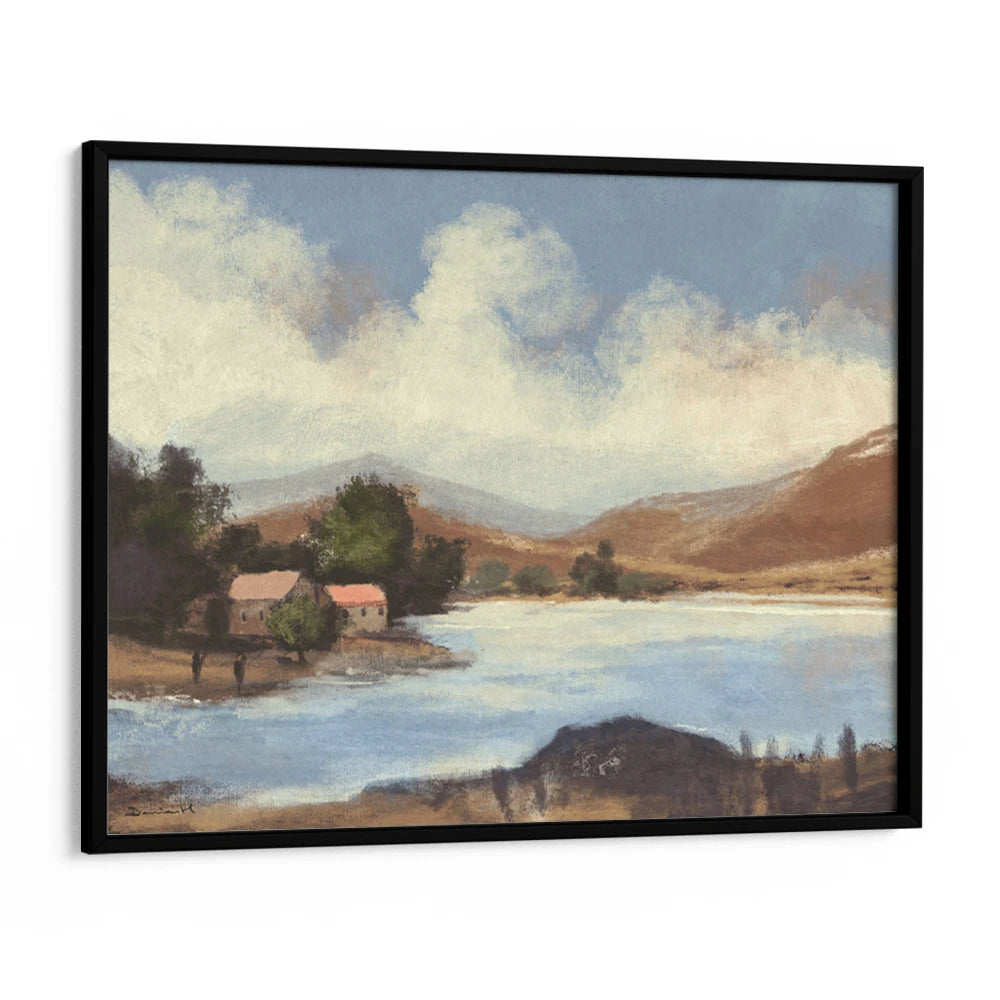 Lake Vista Landscape Painting - XS / Matte Paper / Rolled Art - Nook At You