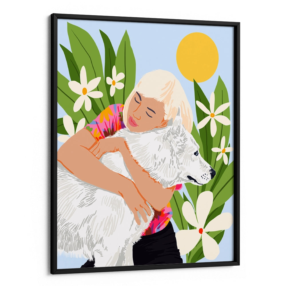 All You Need Is Love and a Dog Boho Wall Art - XS / Matte Paper / Rolled Art - Nook At You