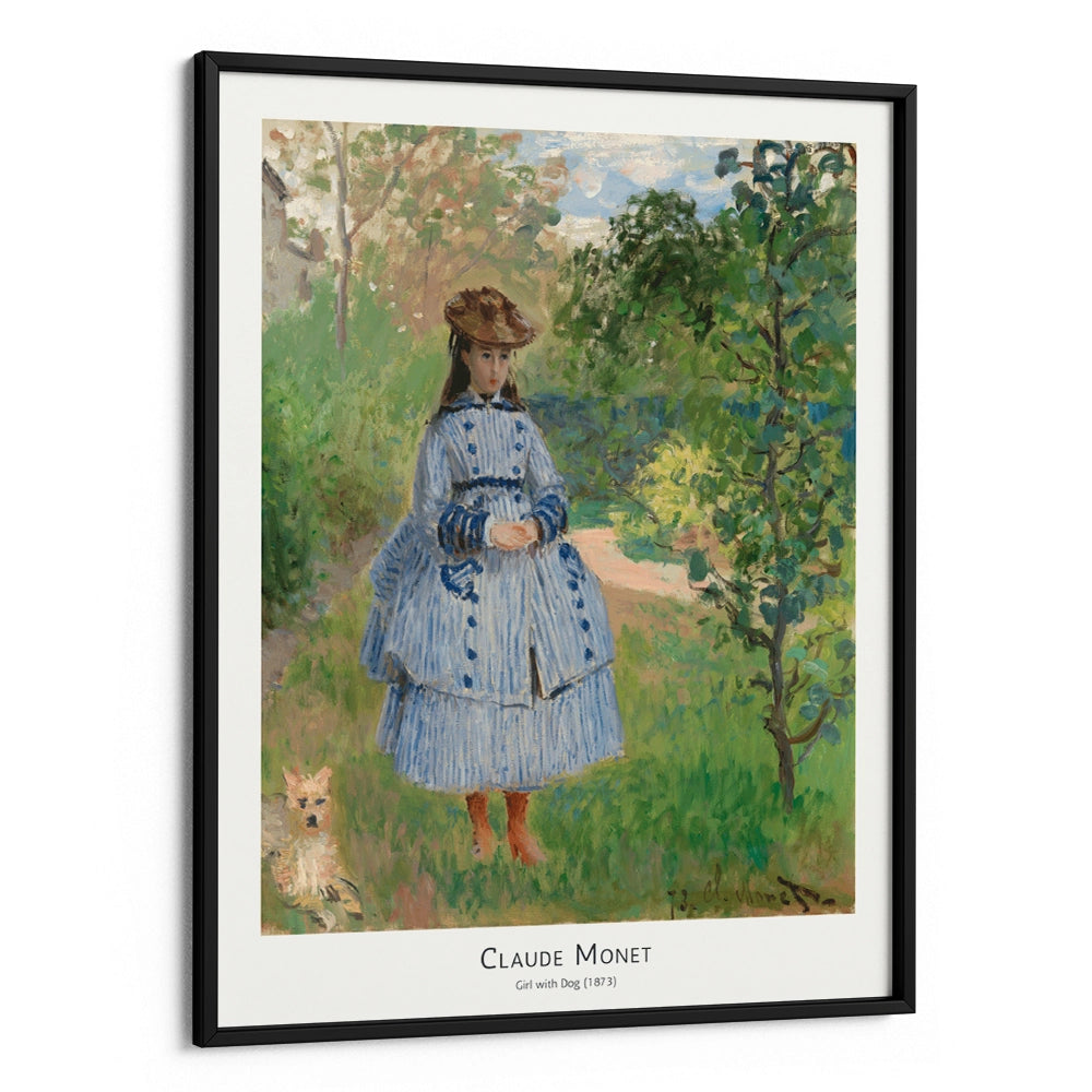 Monet - Girl with Dog (1873) Exhibition Poster - XS / Matte Paper / Rolled Art - Nook At You