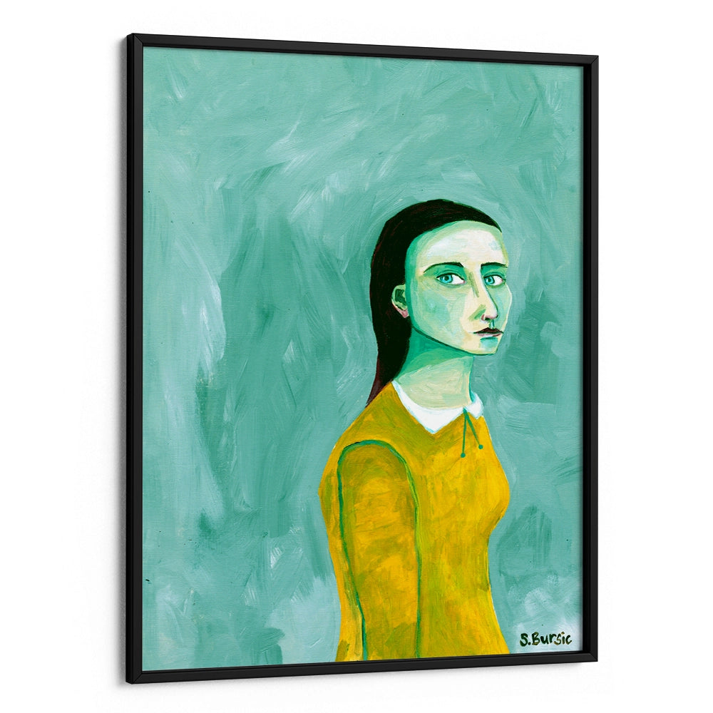 Lady in the Yellow Dress Women Illustration - XS / Matte Paper / Rolled Art - Nook At You