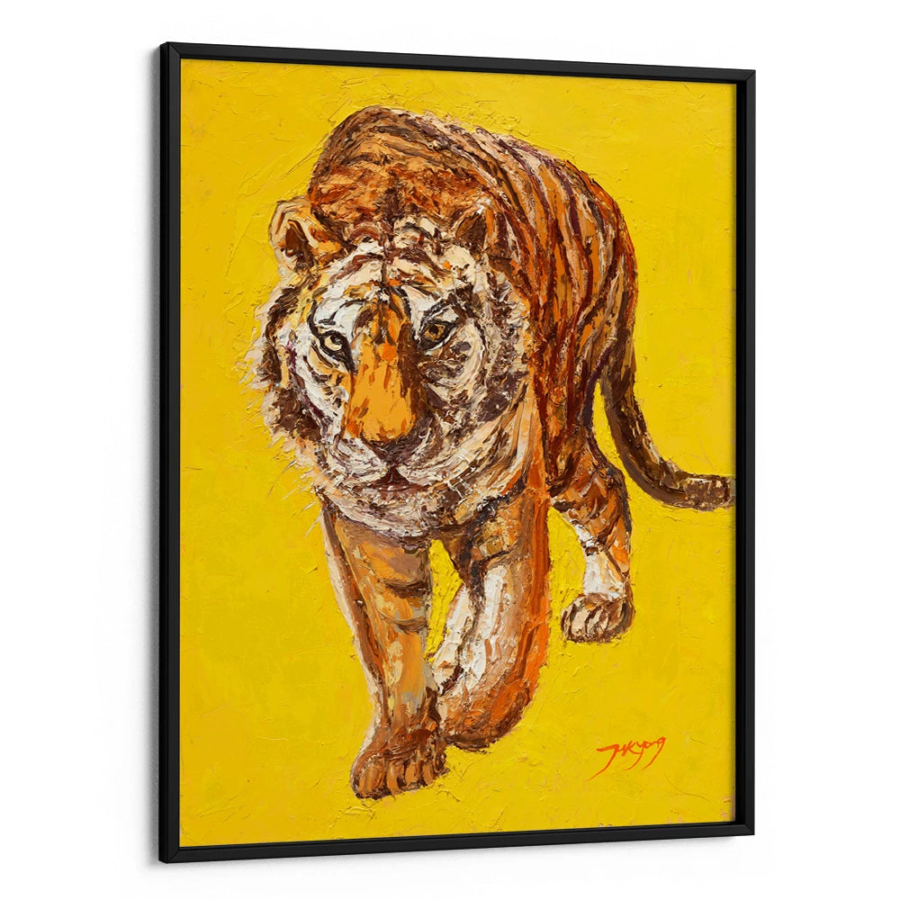 Intense Tiger Gaze Boho Wall Art For Living Room - XS / Matte Paper / Rolled Art - Nook At You