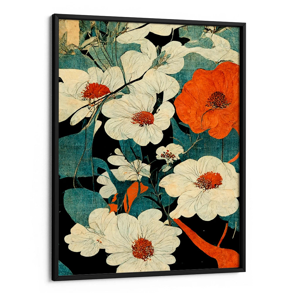 Floral Symphony Modern Botanical Print - XS / Matte Paper / Rolled Art - Nook At You