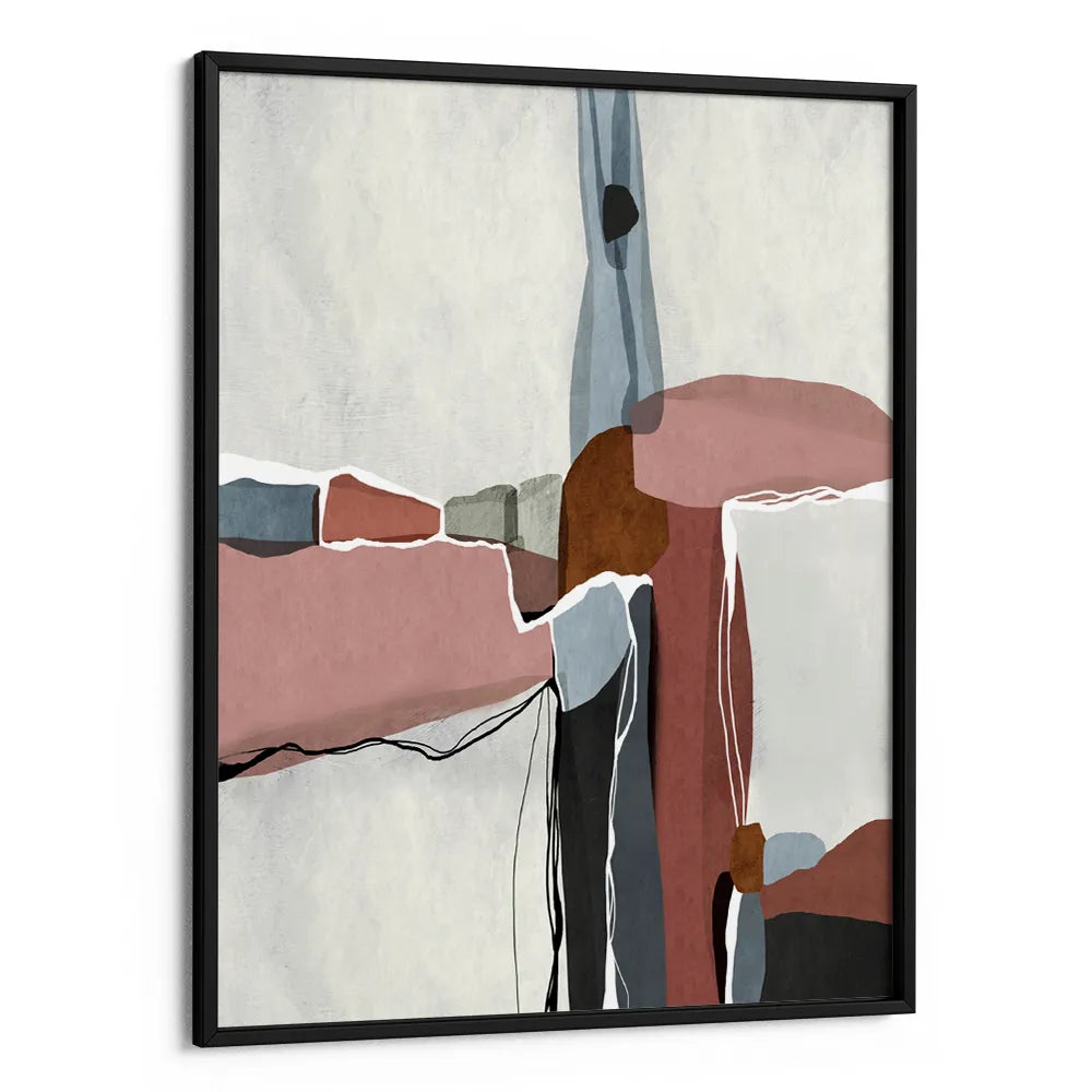 Muted Organic Shapes Abstract Painting - XS / Matte Paper / Rolled Art - Nook At You