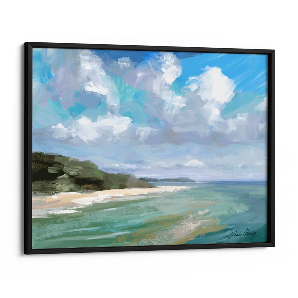 Peaceful Beach Scene Landscape Wall Art Poster - XS / Matte Paper / Rolled Art - Nook At You