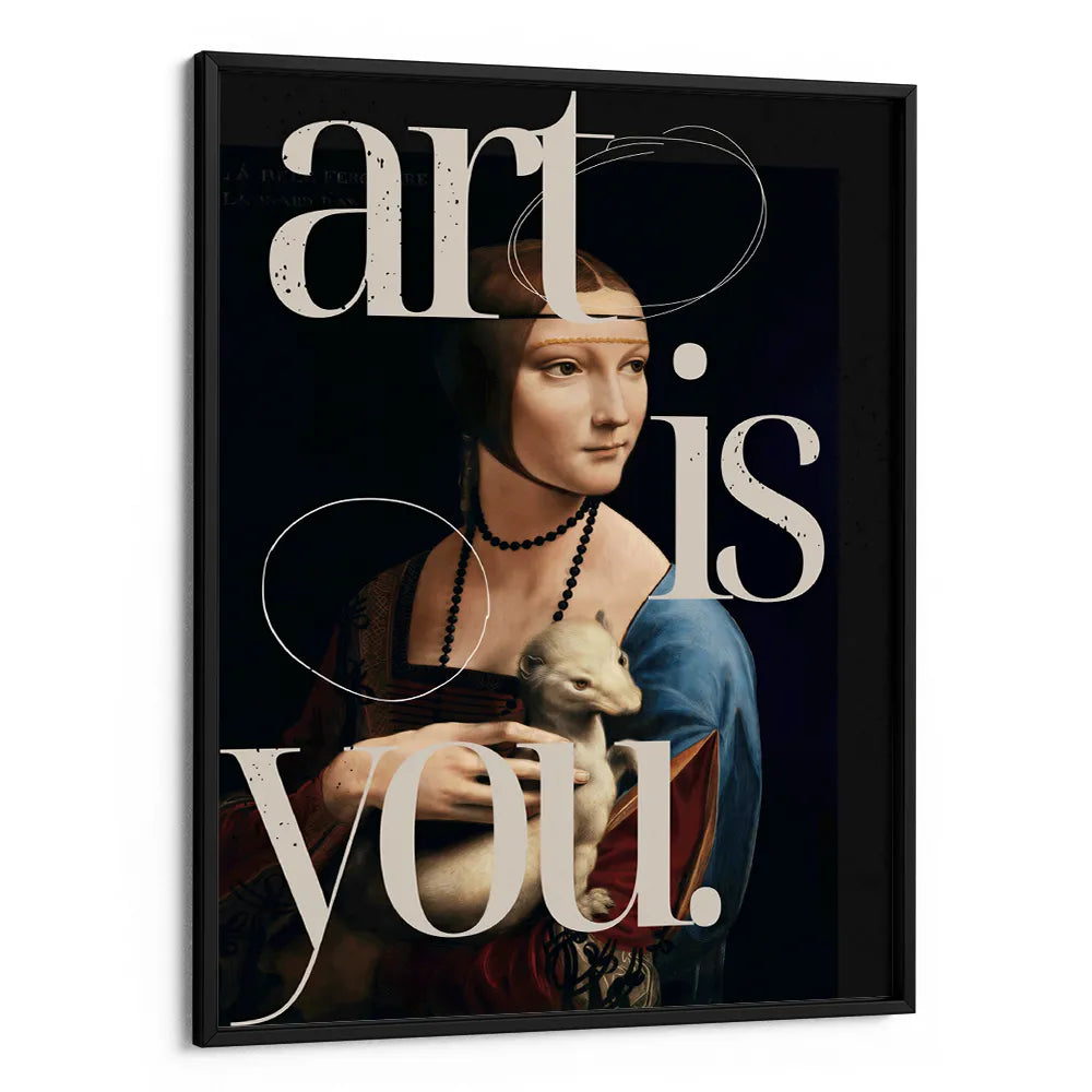 Art Is You Classic Portrait Quirky Wall Art - XS / Matte Paper / Rolled Art - Nook At You