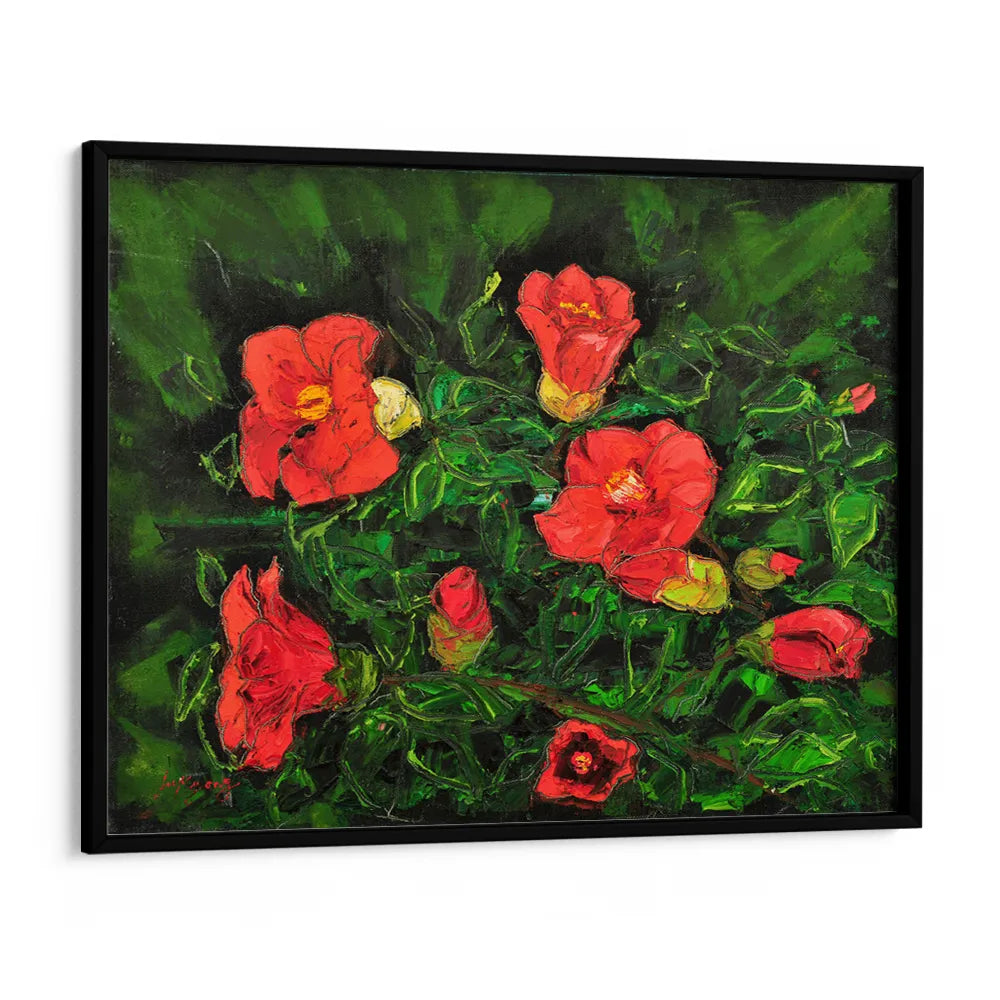 Vibrant Red Flowers Botanical Wall Art Poster - XS / Matte Paper / Rolled Art - Nook At You