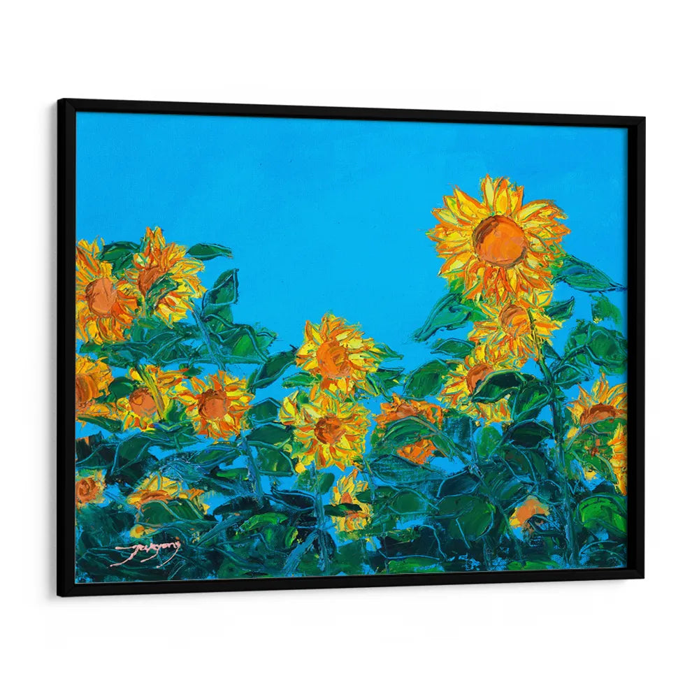 Vibrant Sunflower Field Floral Wall Art - XS / Matte Paper / Rolled Art - Nook At You