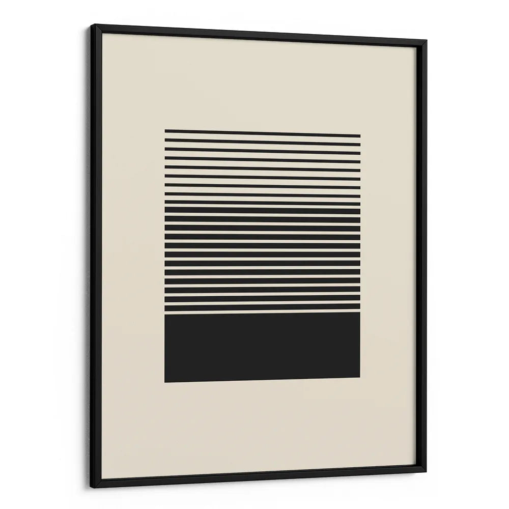 Geometric Black Rhythm Wall Art Painting - XS / Matte Paper / Rolled Art - Nook At You