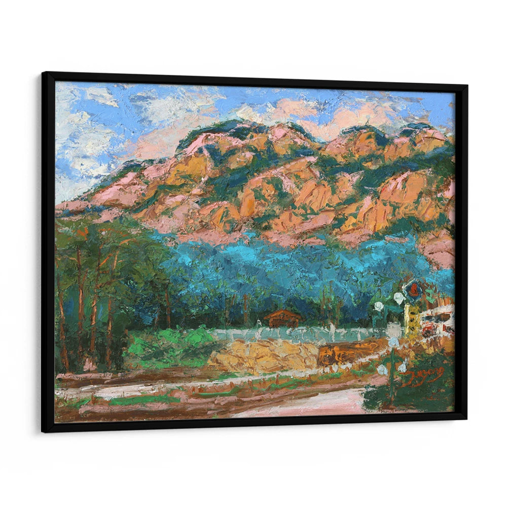 Colorful Mountain Road Landscape Painting - XS / Matte Paper / Rolled Art - Nook At You