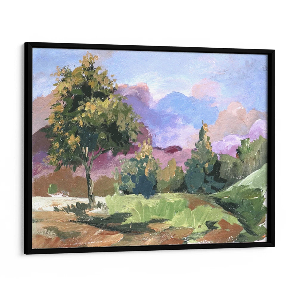 Pastel Cloudscape Tree Landscape Painting - XS / Matte Paper / Rolled Art - Nook At You