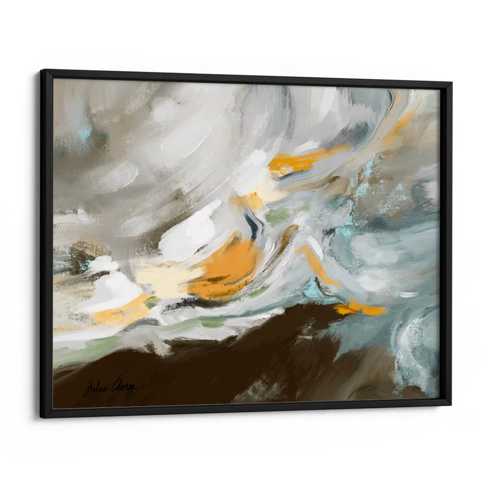 Fluid Abstract Landscape Wall Art For Living Room - XS / Matte Paper / Rolled Art - Nook At You